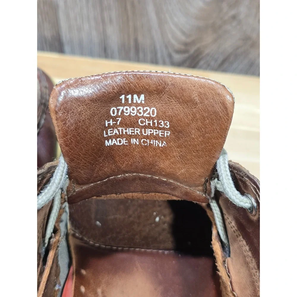 Sperry Men's Billfish 3-Eye Leather‎ Boat Shoes Size 11M Dark Tan 0799320 Casual